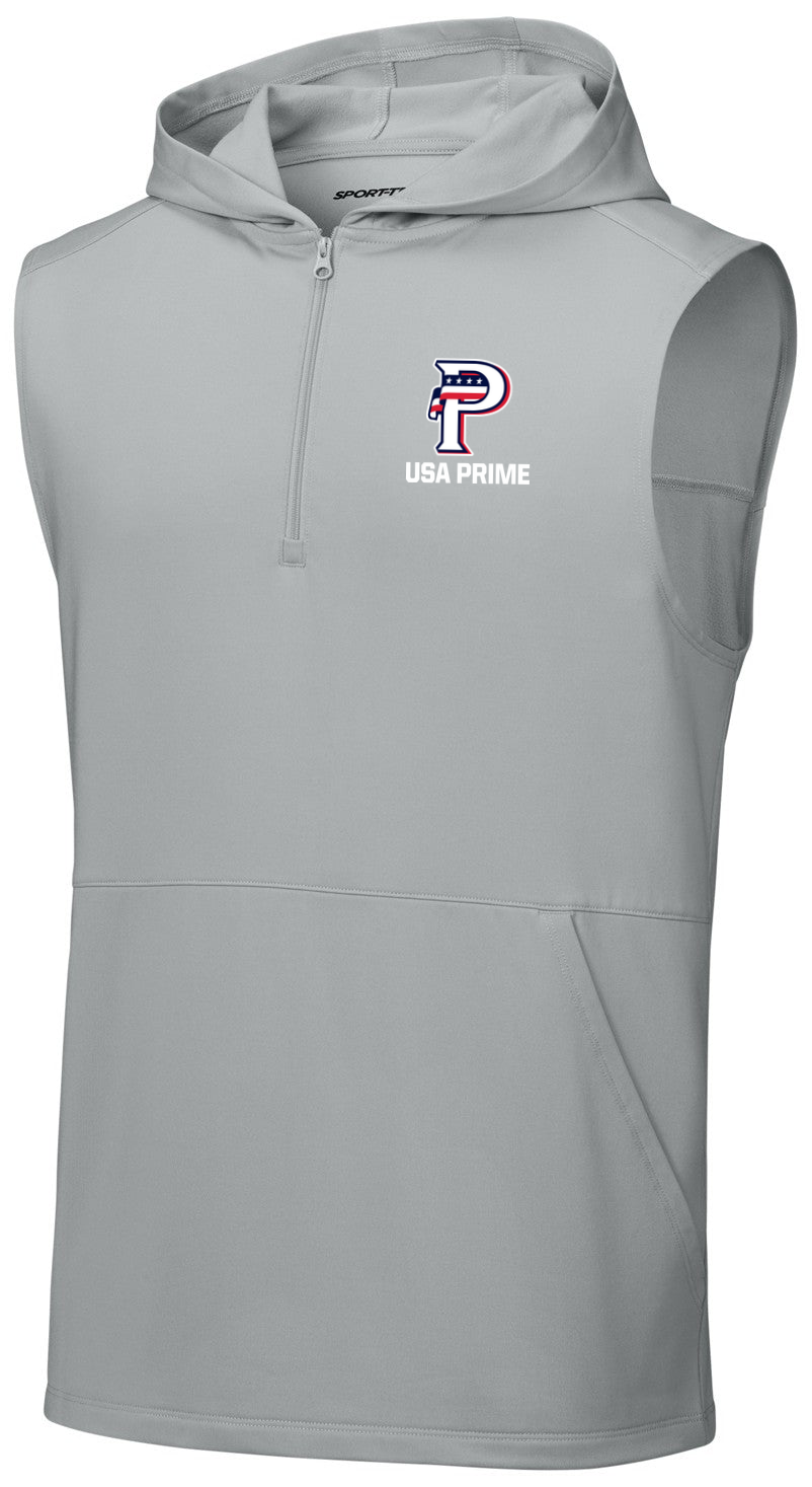 Sport-Wick Stretch Sleeveless Hooded 1/4-Zip