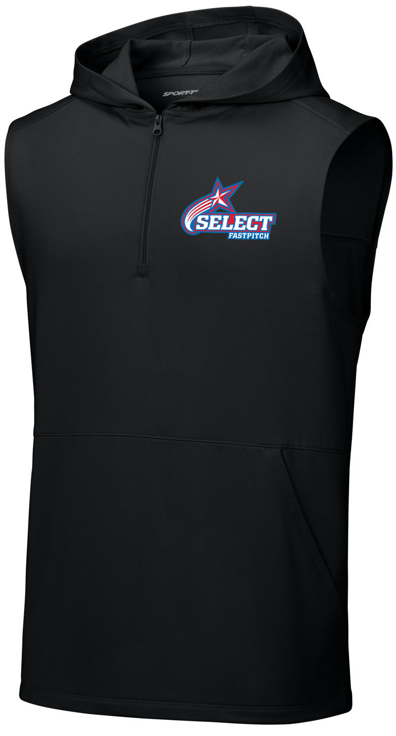 Sport-Wick Stretch Sleeveless Hooded 1/4-Zip