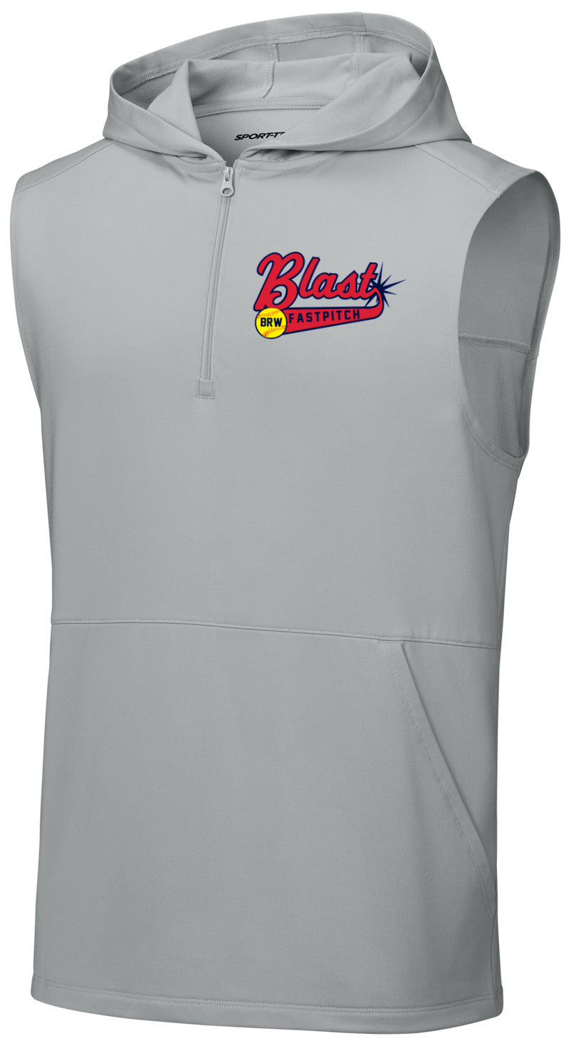 Sport-Wick Stretch Sleeveless Hooded 1/4-Zip