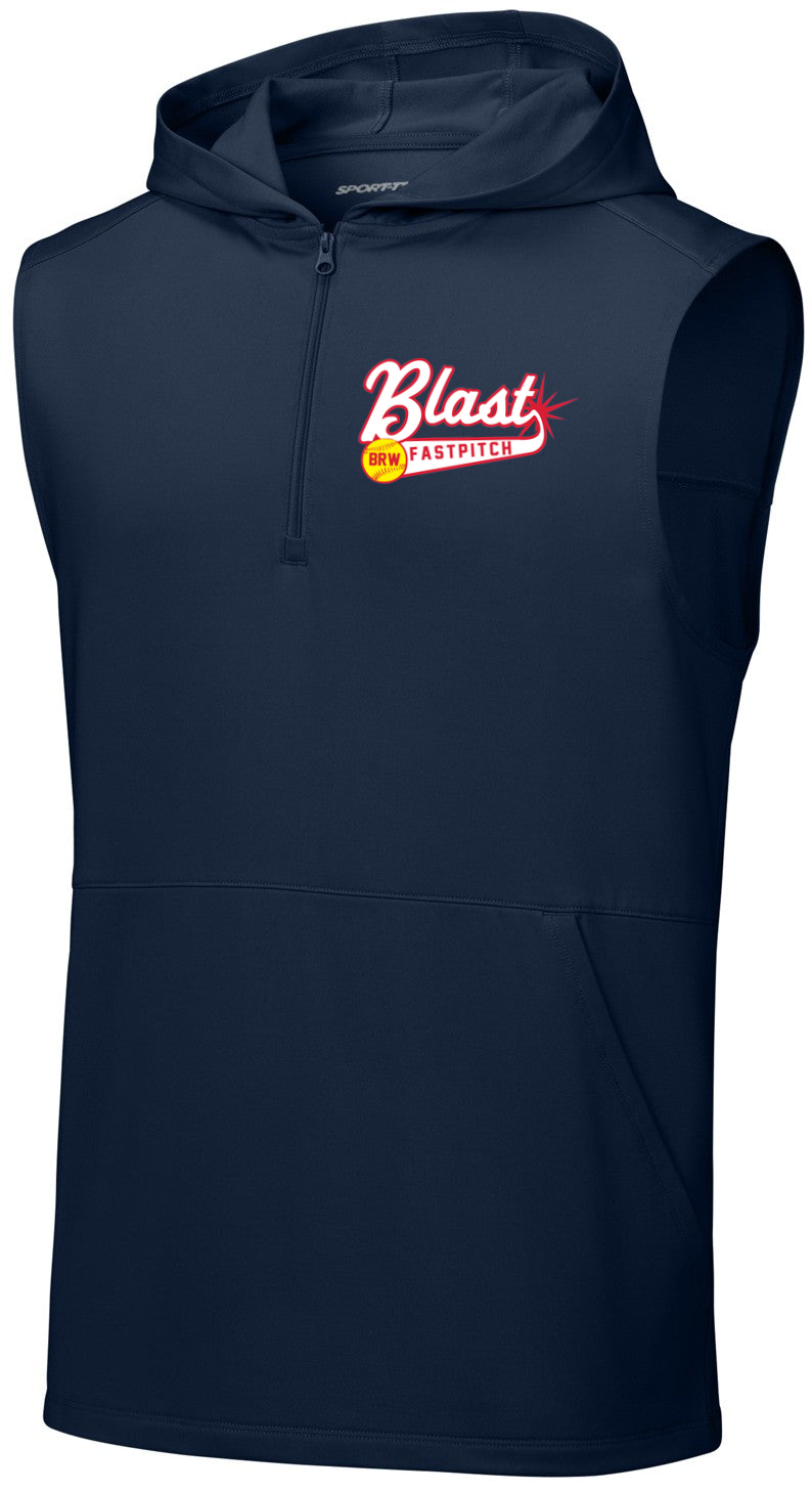 Sport-Wick Stretch Sleeveless Hooded 1/4-Zip