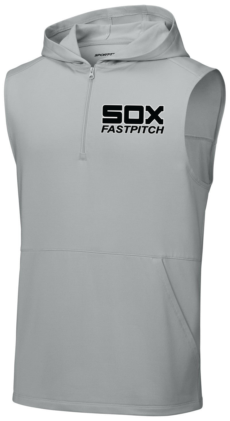 Sport-Wick Stretch Sleeveless Hooded 1/4-Zip