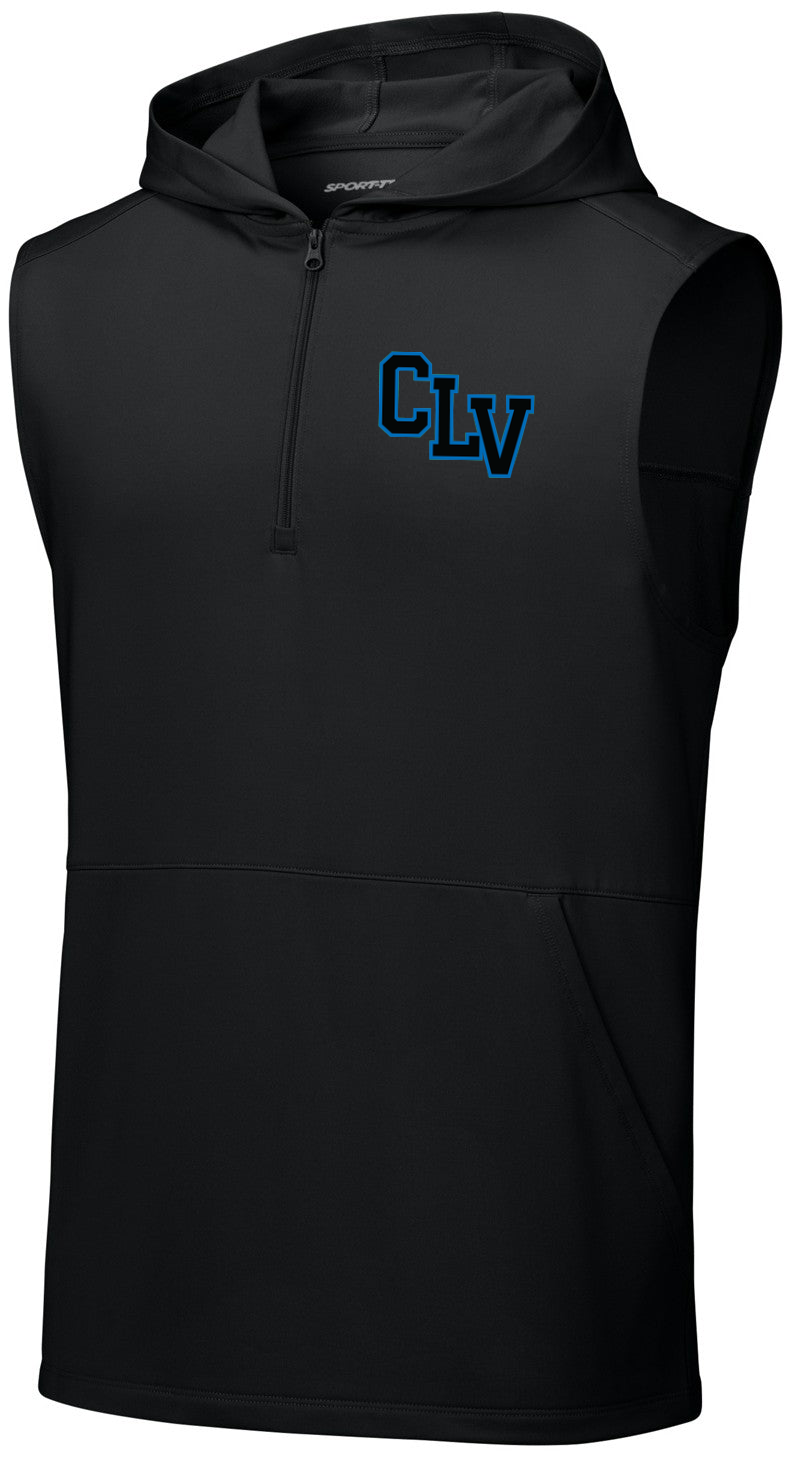 Sport-Wick Stretch Sleeveless Hooded 1/4-Zip