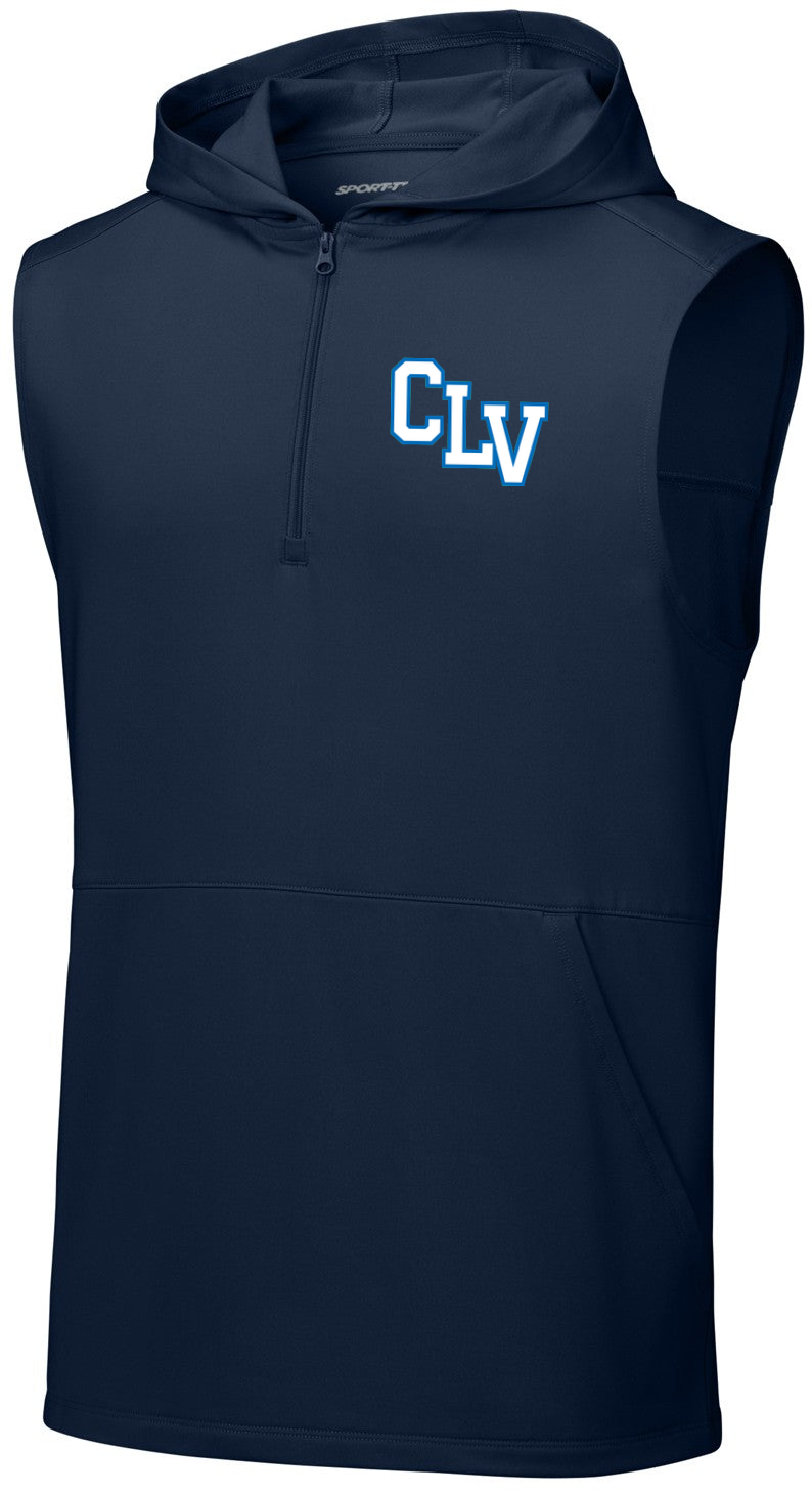 Sport-Wick Stretch Sleeveless Hooded 1/4-Zip