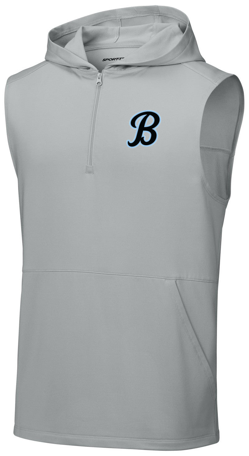 Sport-Wick Stretch Sleeveless Hooded 1/4-Zip