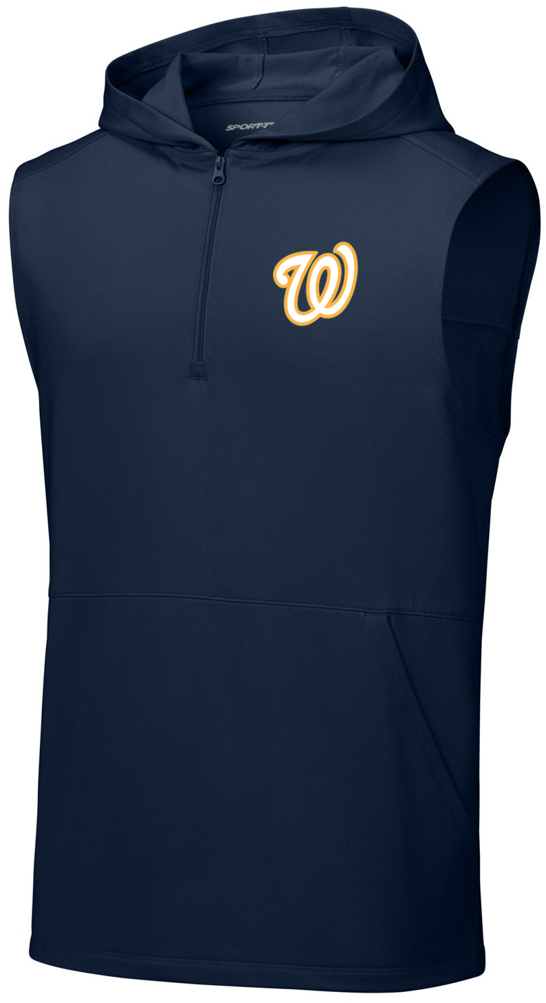 Sport-Wick Stretch Sleeveless Hooded 1/4-Zip