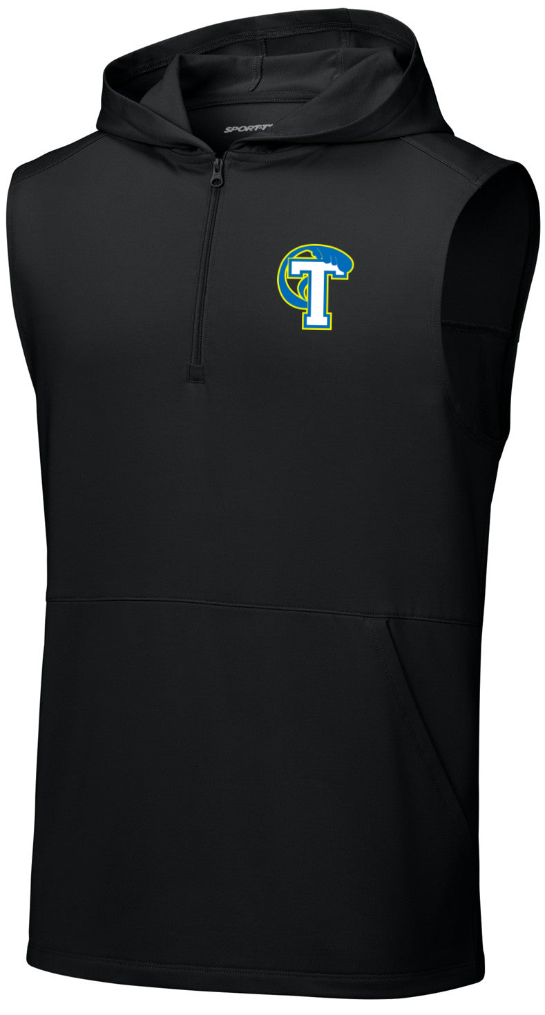 Sport-Wick Stretch Sleeveless Hooded 1/4-Zip
