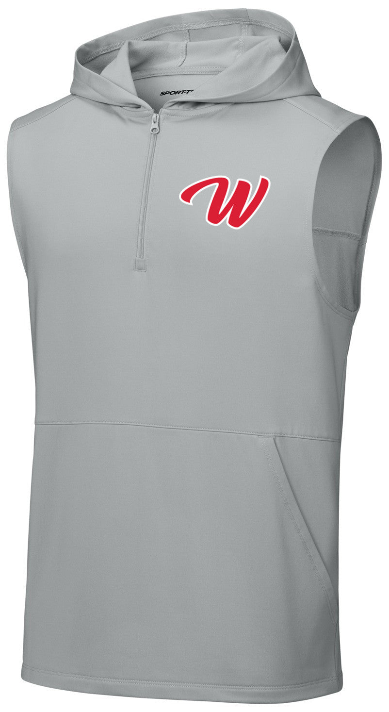 Sport-Wick Stretch Sleeveless Hooded 1/4-Zip
