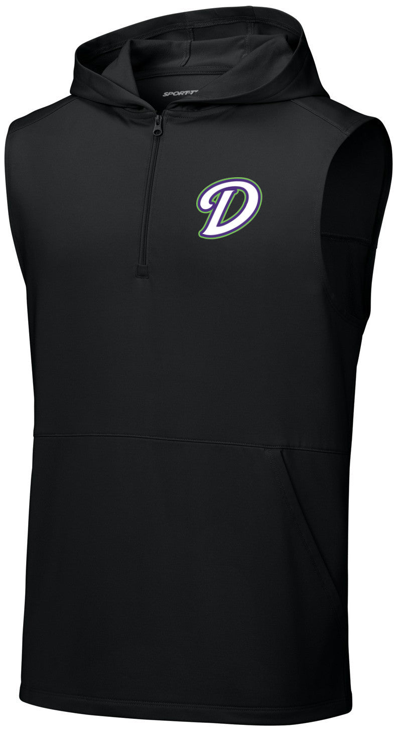 Sport-Wick Stretch Sleeveless Hooded 1/4-Zip