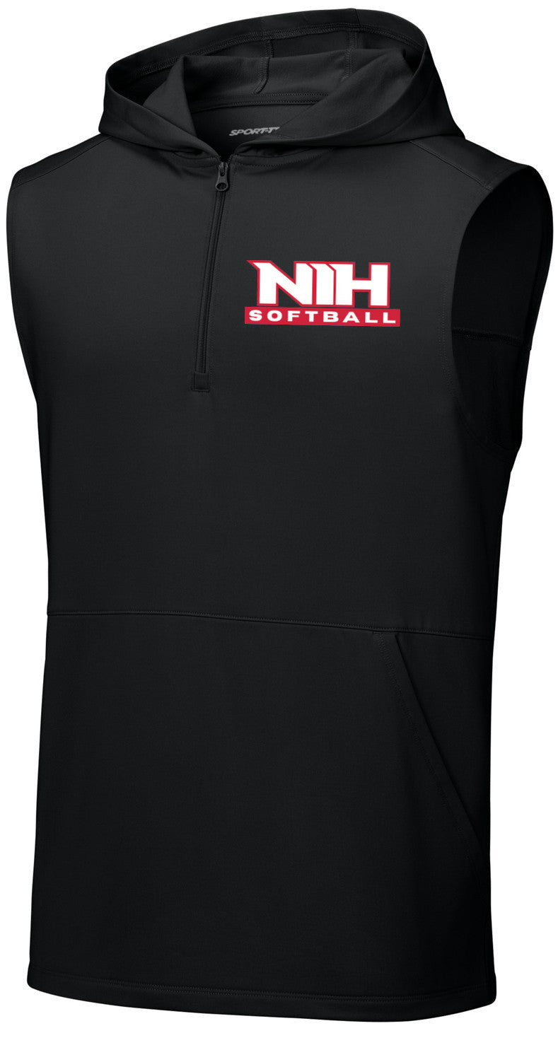 Sport-Wick Stretch Sleeveless Hooded 1/4-Zip