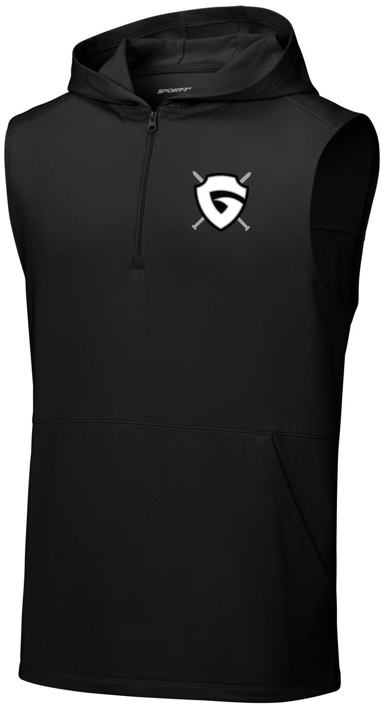 Sport-Wick Stretch Sleeveless Hooded 1/4-Zip