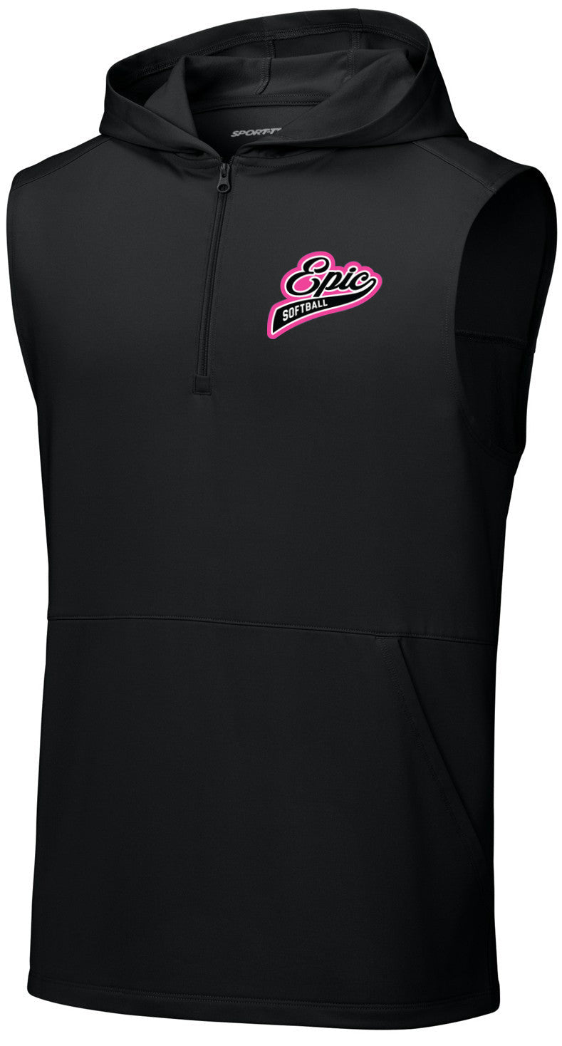 Sport-Wick Stretch Sleeveless Hooded 1/4-Zip