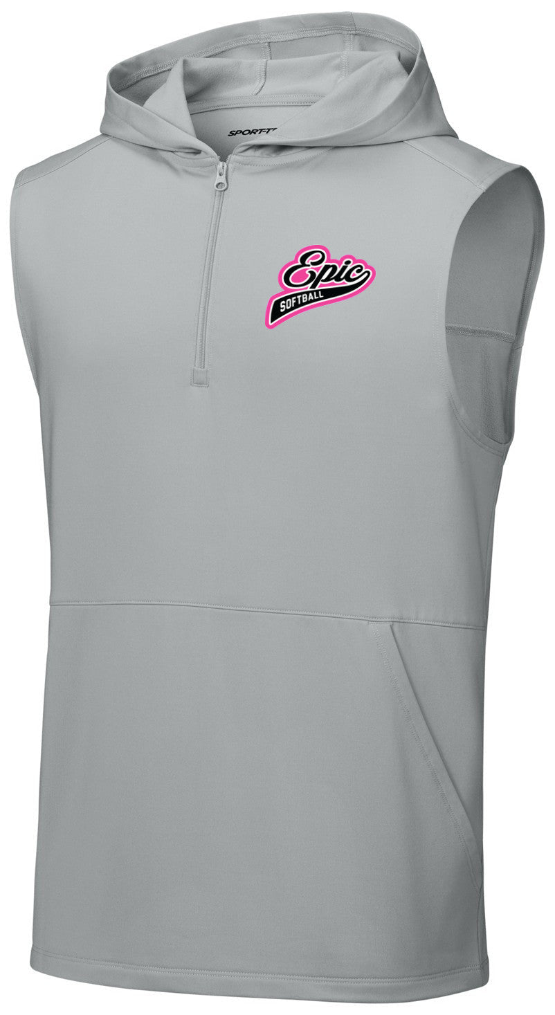 Sport-Wick Stretch Sleeveless Hooded 1/4-Zip