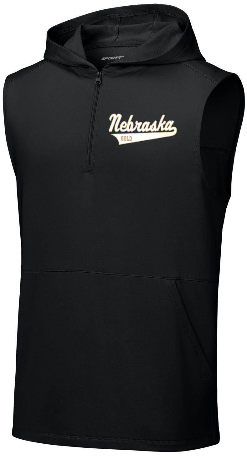 Sport-Wick Stretch Sleeveless Hooded 1/4-Zip