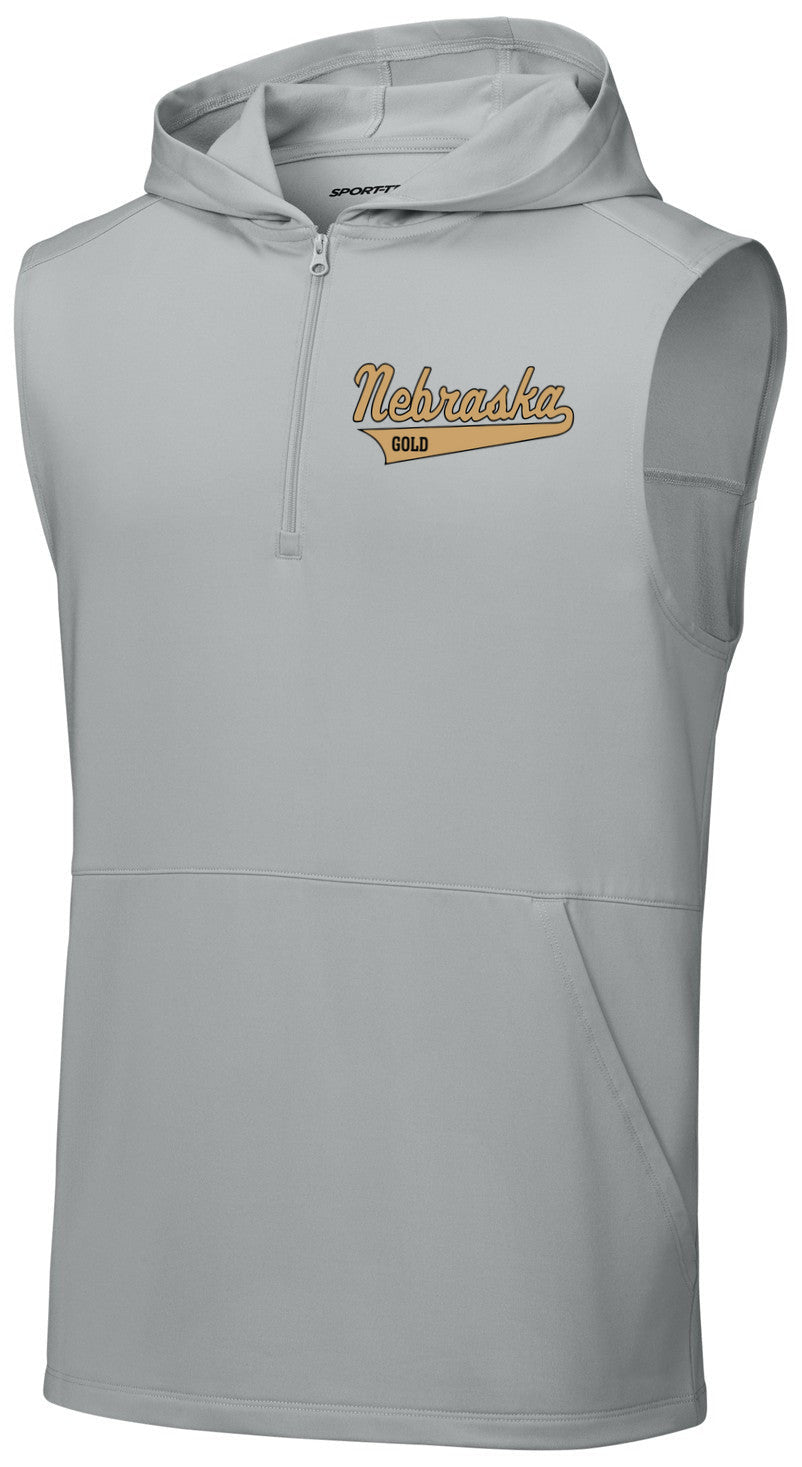Sport-Wick Stretch Sleeveless Hooded 1/4-Zip