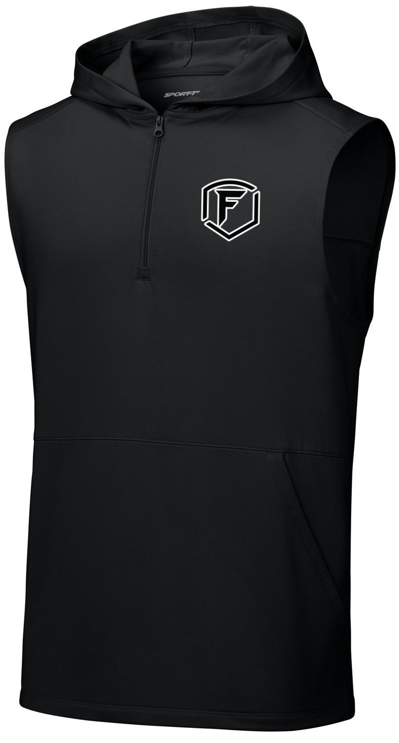 Sport-Wick Stretch Sleeveless Hooded 1/4-Zip