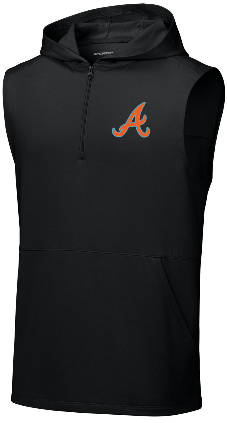 Sport-Wick Stretch Sleeveless Hooded 1/4-Zip