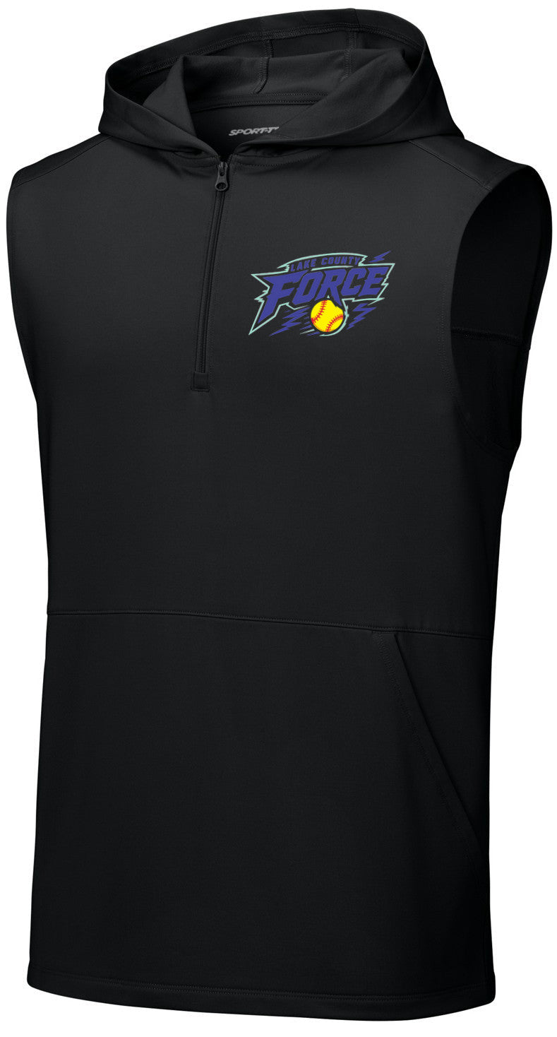 Sport-Wick Stretch Sleeveless Hooded 1/4-Zip