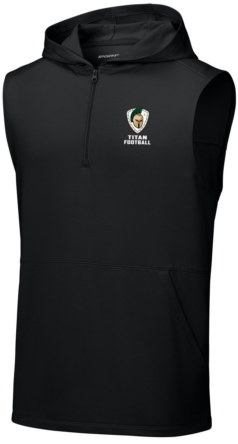 Sport-Wick Stretch Sleeveless Hooded 1/4-Zip