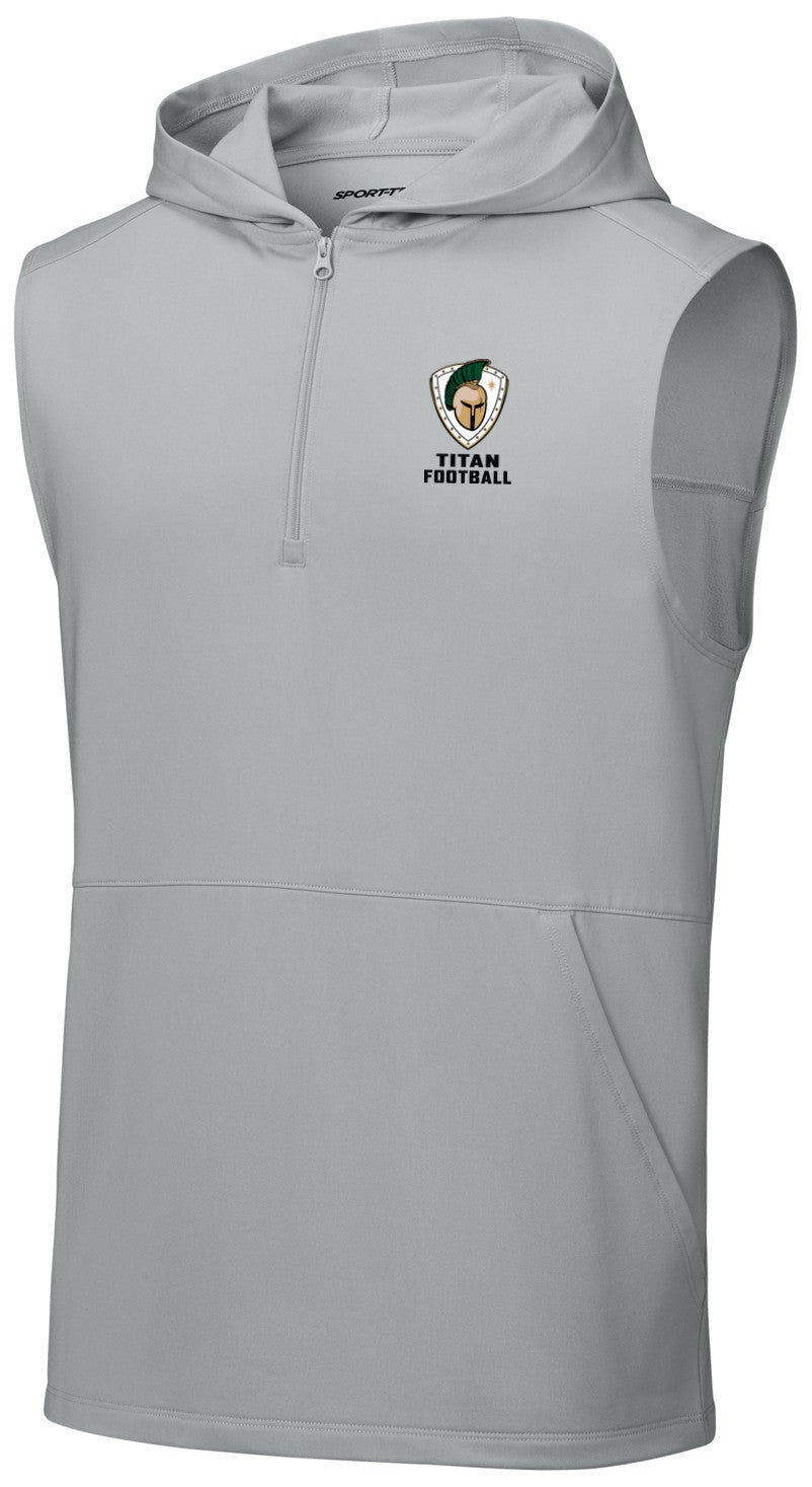 Sport-Wick Stretch Sleeveless Hooded 1/4-Zip
