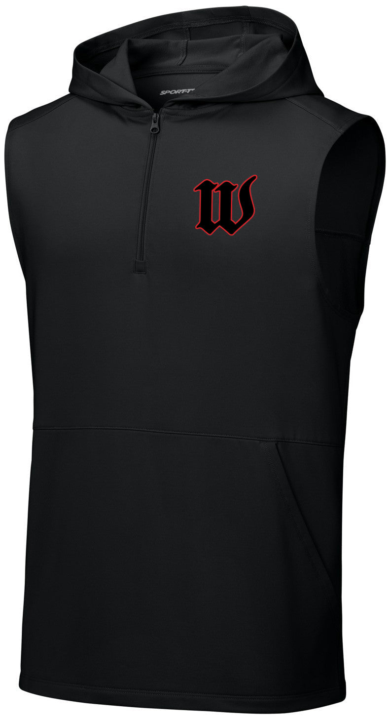 Sport-Wick Stretch Sleeveless Hooded 1/4-Zip