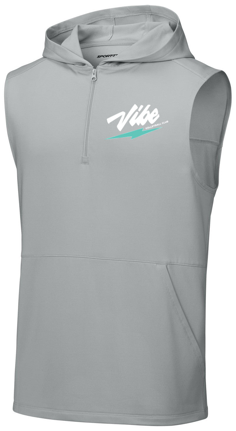 Sport-Wick Stretch Sleeveless Hooded 1/4-Zip