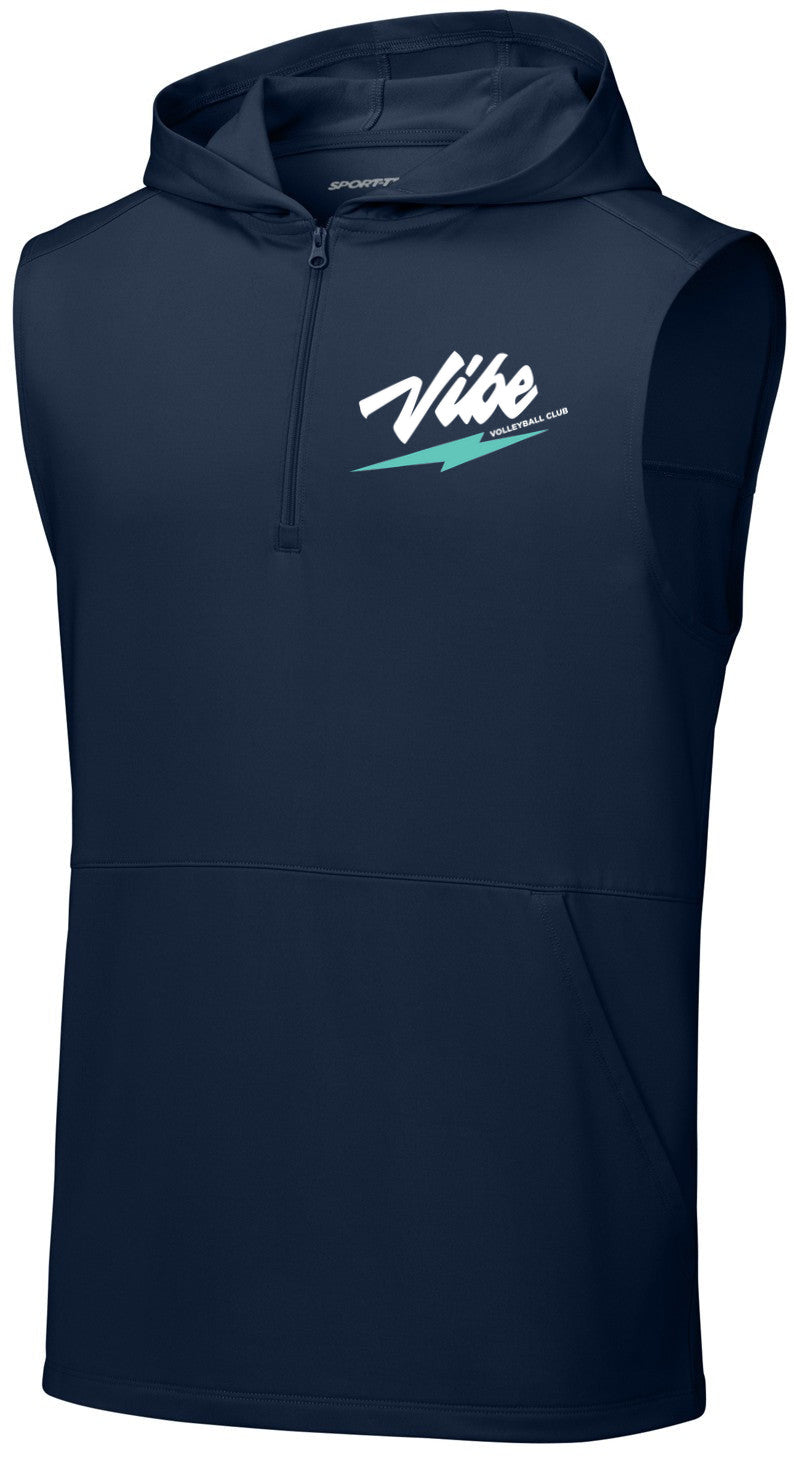 Sport-Wick Stretch Sleeveless Hooded 1/4-Zip