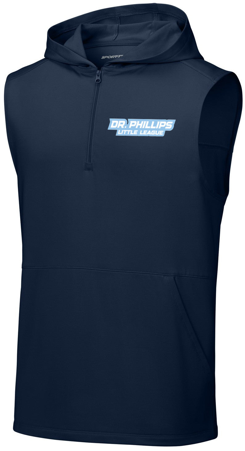 Sport-Wick Stretch Sleeveless Hooded 1/4-Zip