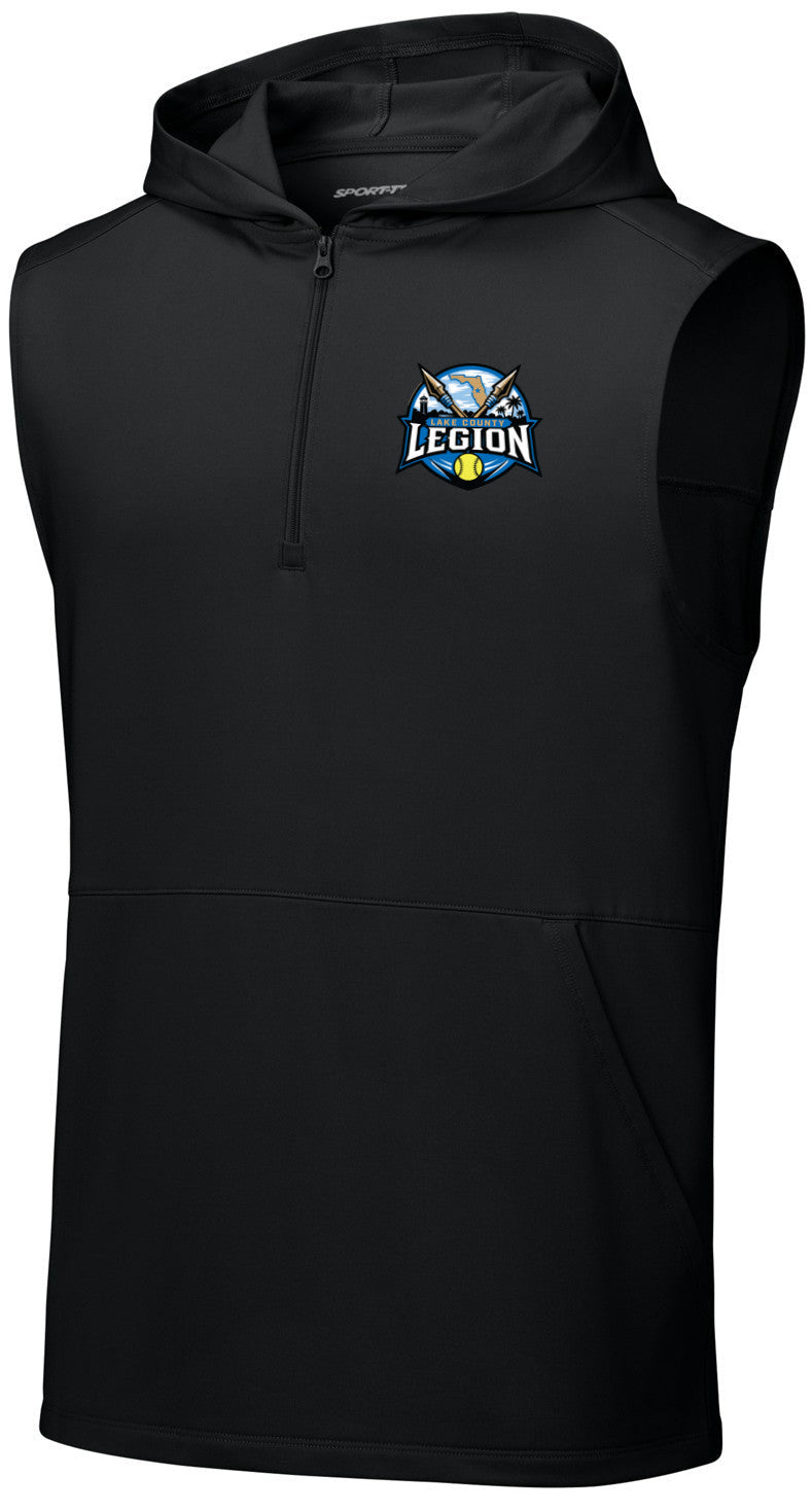 Sport-Wick Stretch Sleeveless Hooded 1/4-Zip
