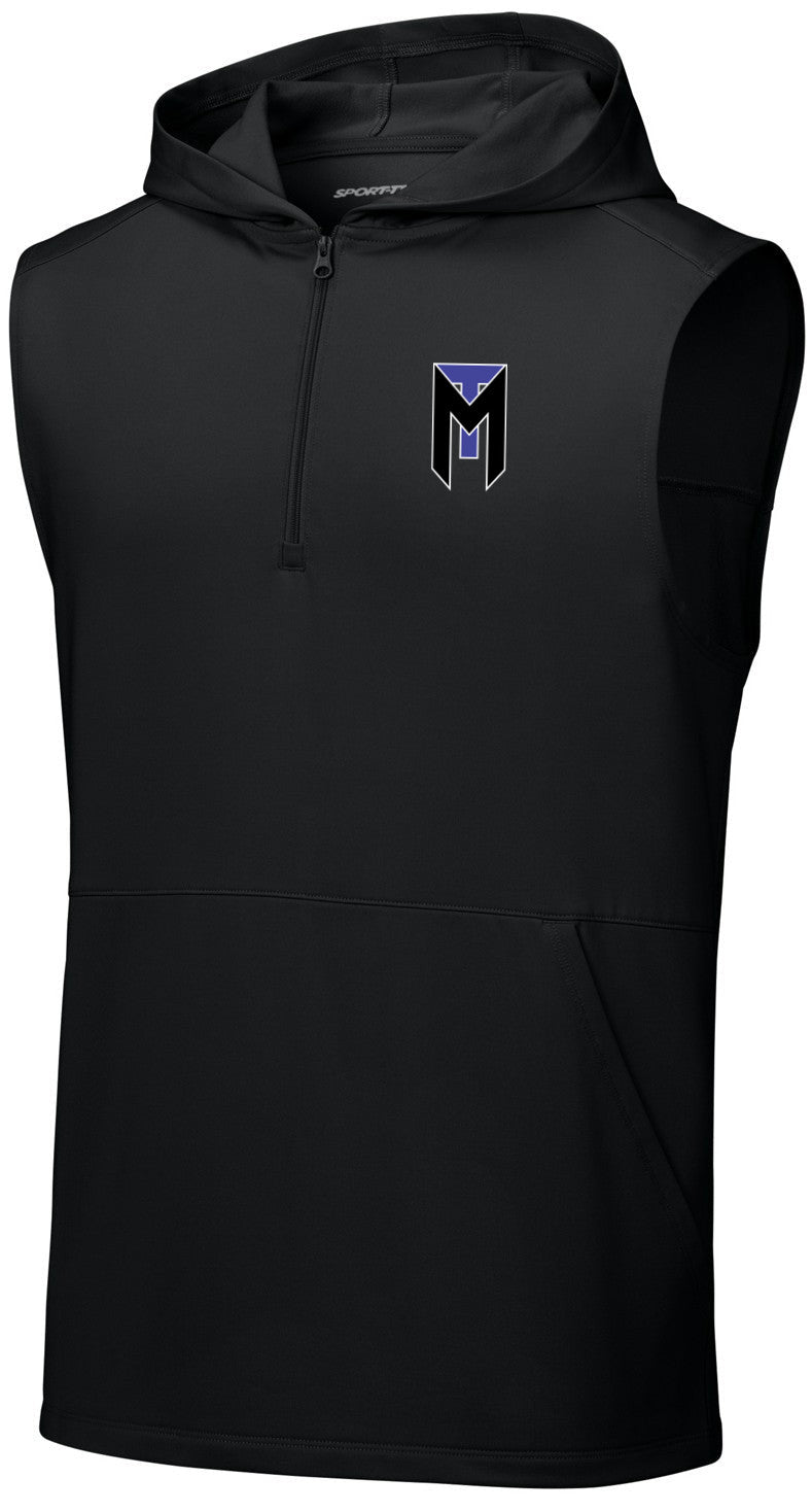 Sport-Wick Stretch Sleeveless Hooded 1/4-Zip