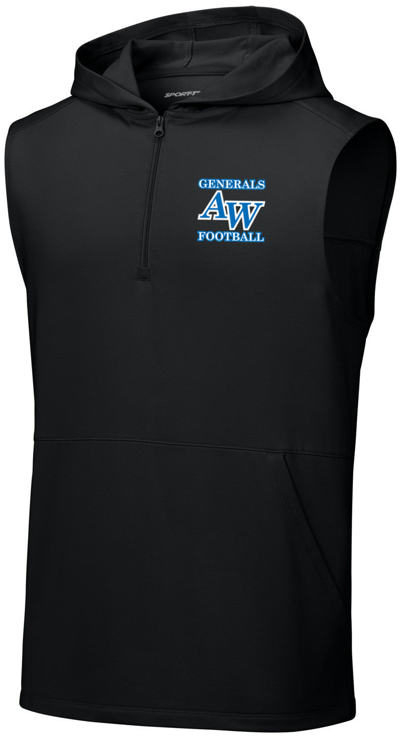Sport-Wick Stretch Sleeveless Hooded 1/4-Zip