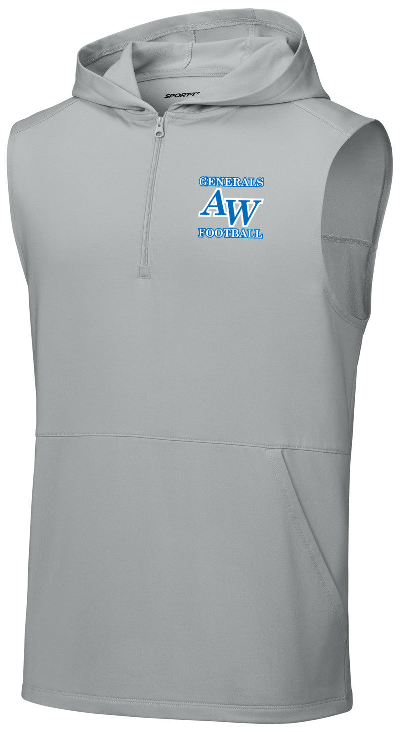 Sport-Wick Stretch Sleeveless Hooded 1/4-Zip