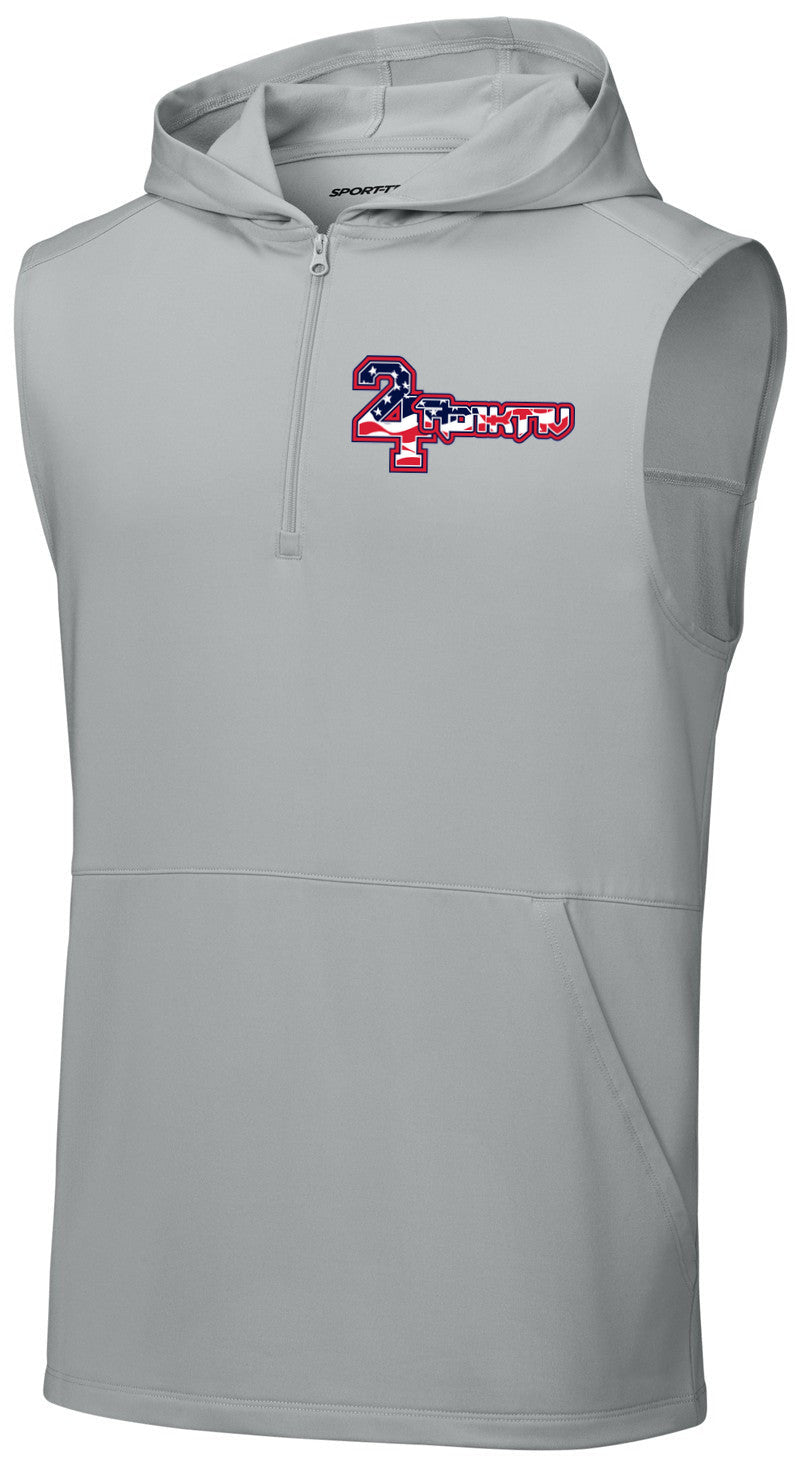 Sport-Wick Stretch Sleeveless Hooded 1/4-Zip