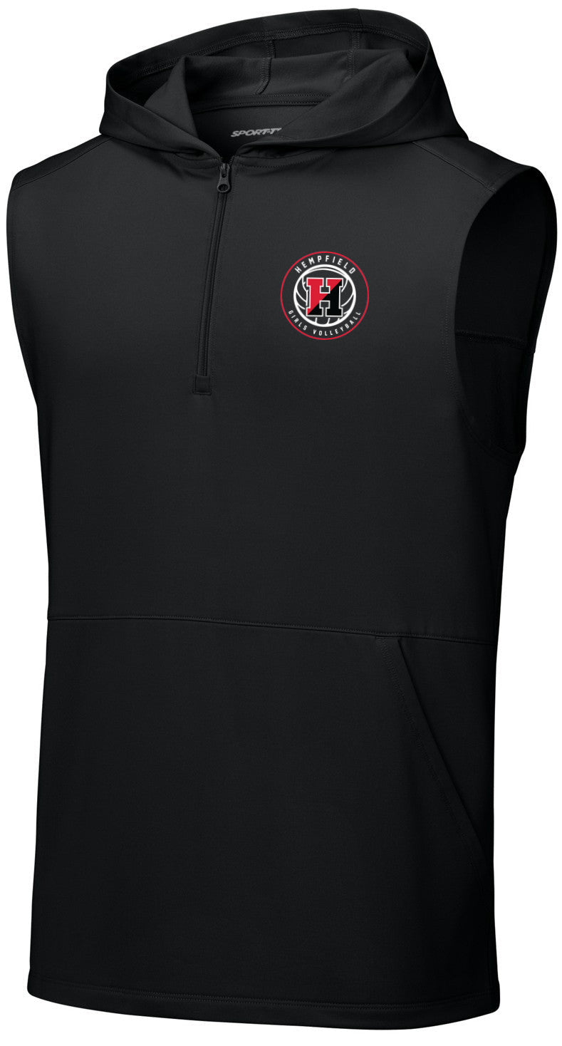 Sport-Wick Stretch Sleeveless Hooded 1/4-Zip
