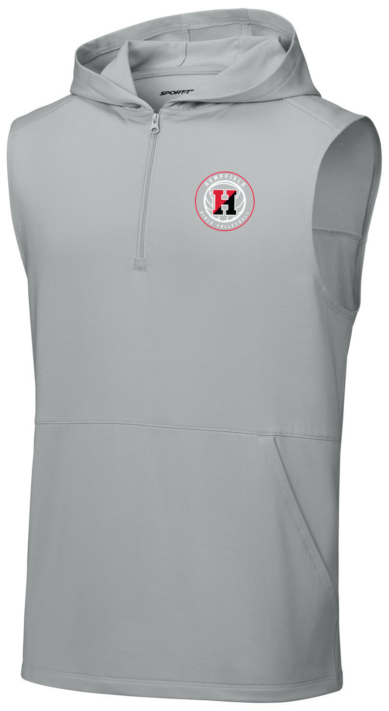 Sport-Wick Stretch Sleeveless Hooded 1/4-Zip