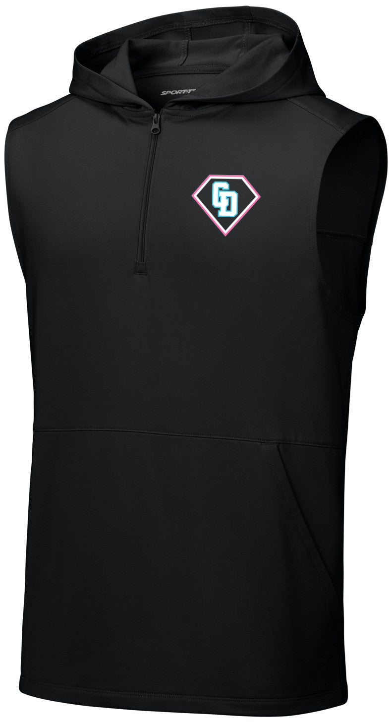 Sport-Wick Stretch Sleeveless Hooded 1/4-Zip