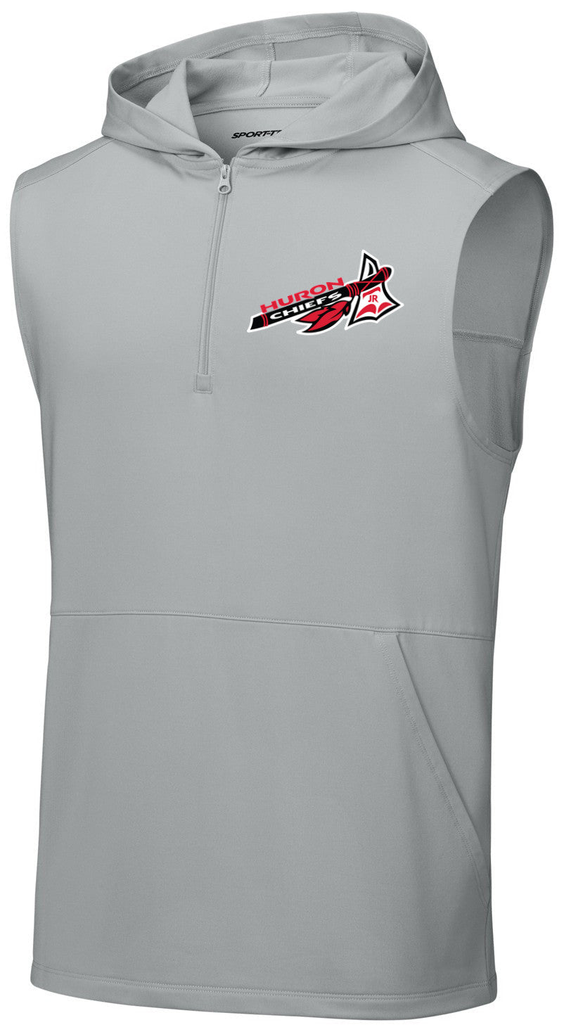 Sport-Wick Stretch Sleeveless Hooded 1/4-Zip