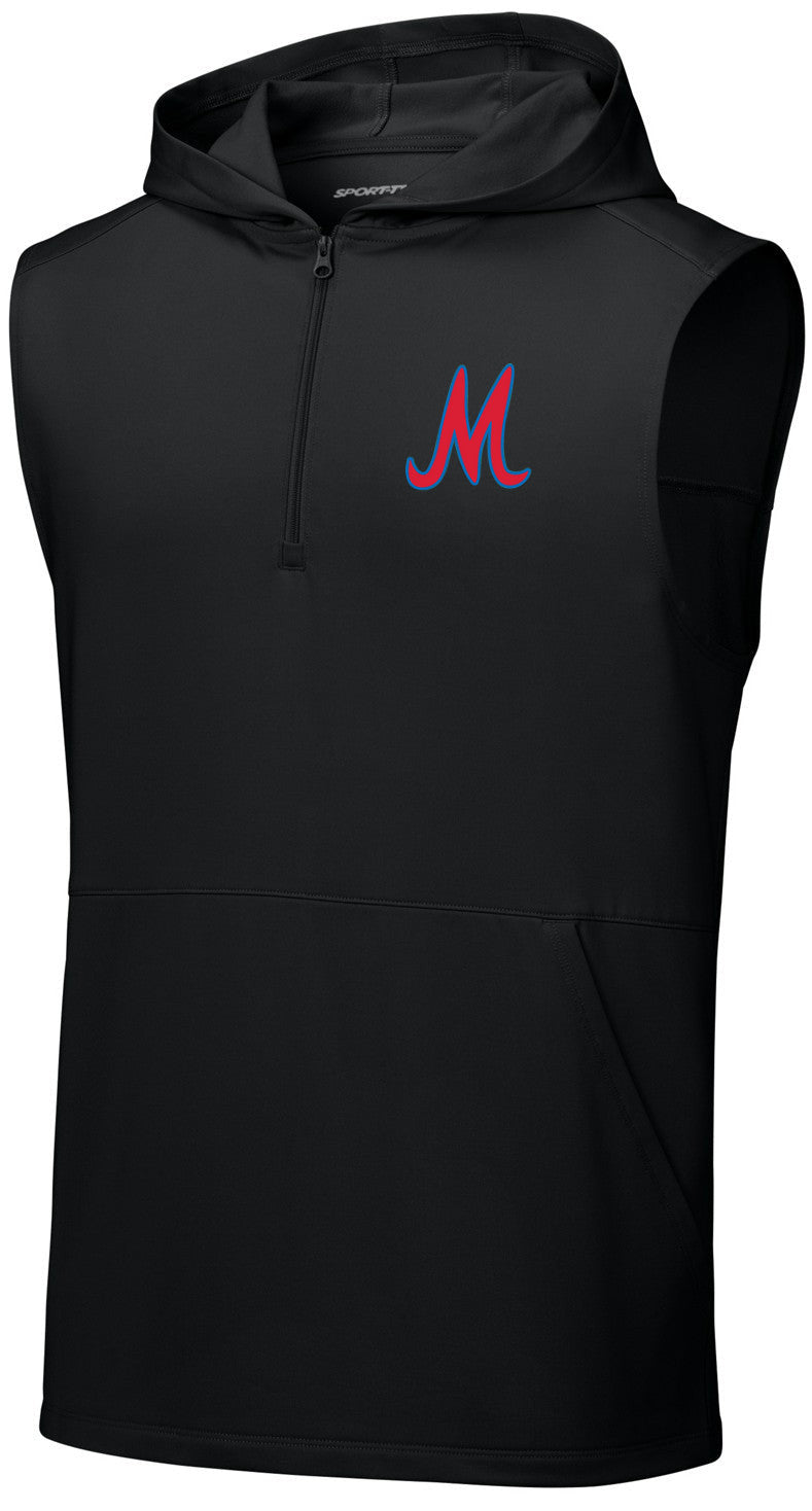 Sport-Wick Stretch Sleeveless Hooded 1/4-Zip