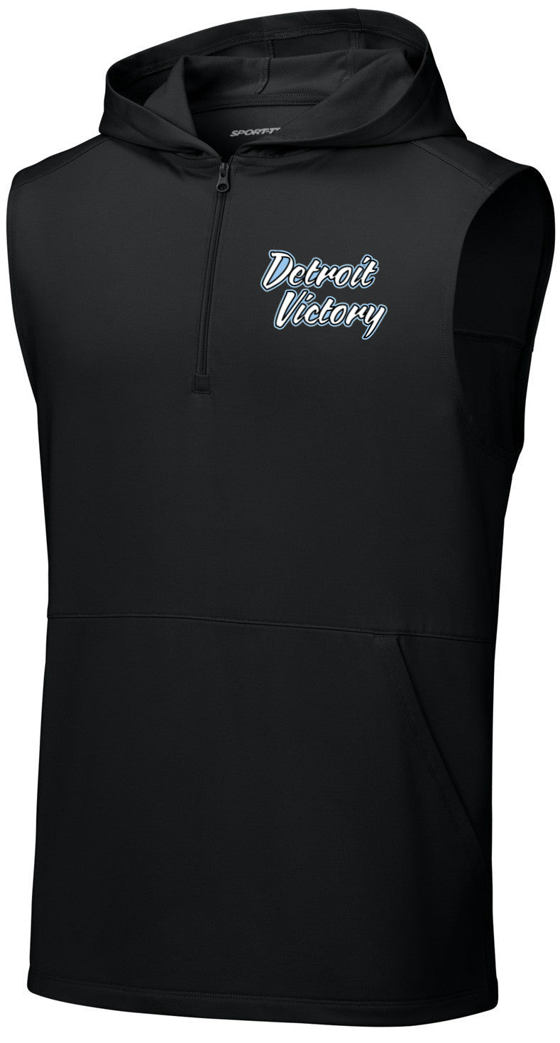 Sport-Wick Stretch Sleeveless Hooded 1/4-Zip