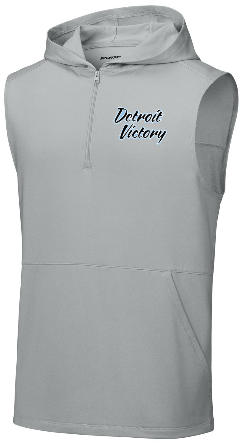 Sport-Wick Stretch Sleeveless Hooded 1/4-Zip