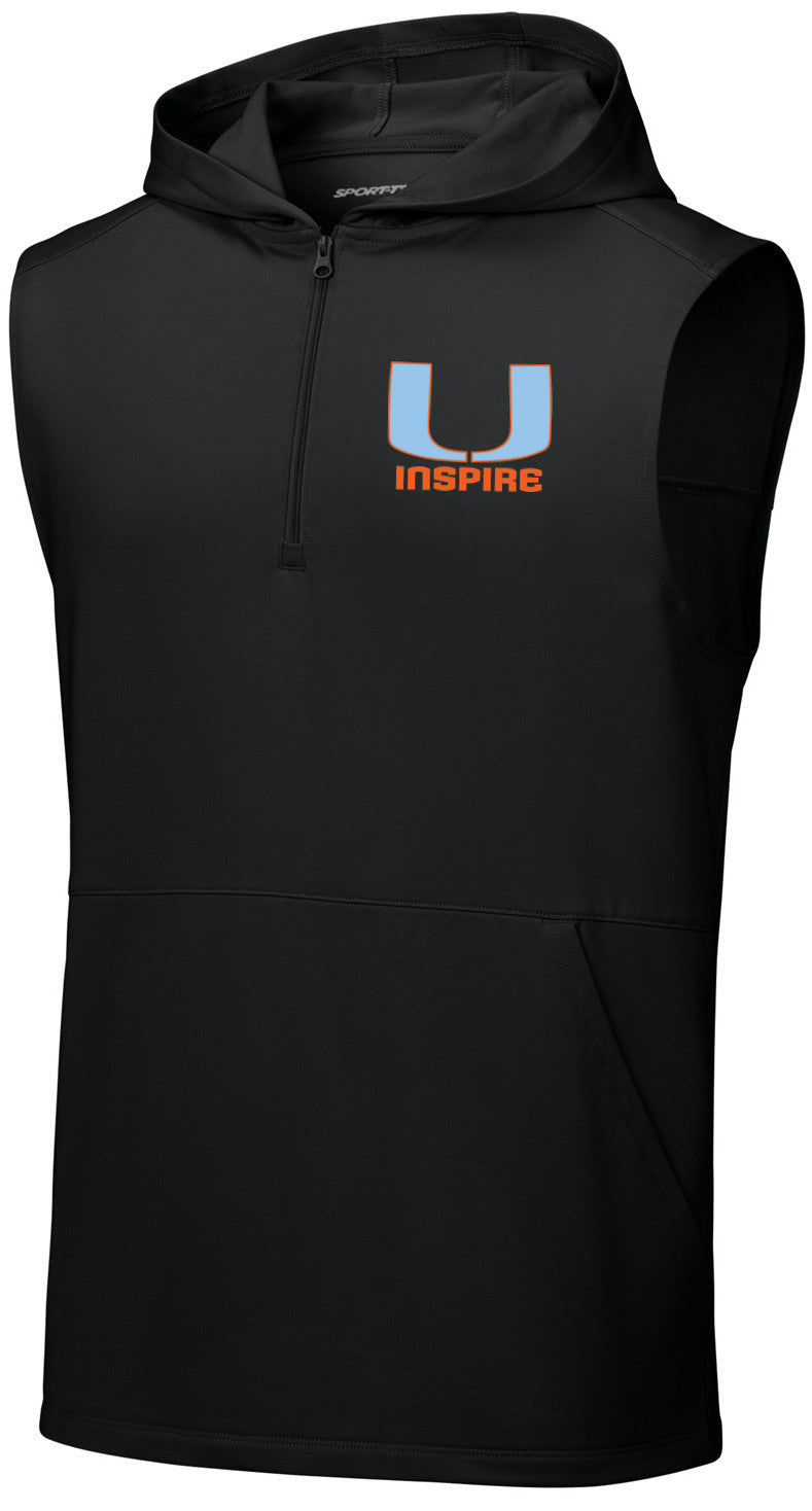 Sport-Wick Stretch Sleeveless Hooded 1/4-Zip