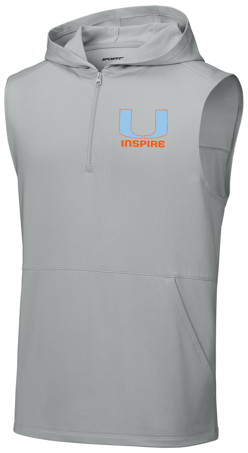 Sport-Wick Stretch Sleeveless Hooded 1/4-Zip