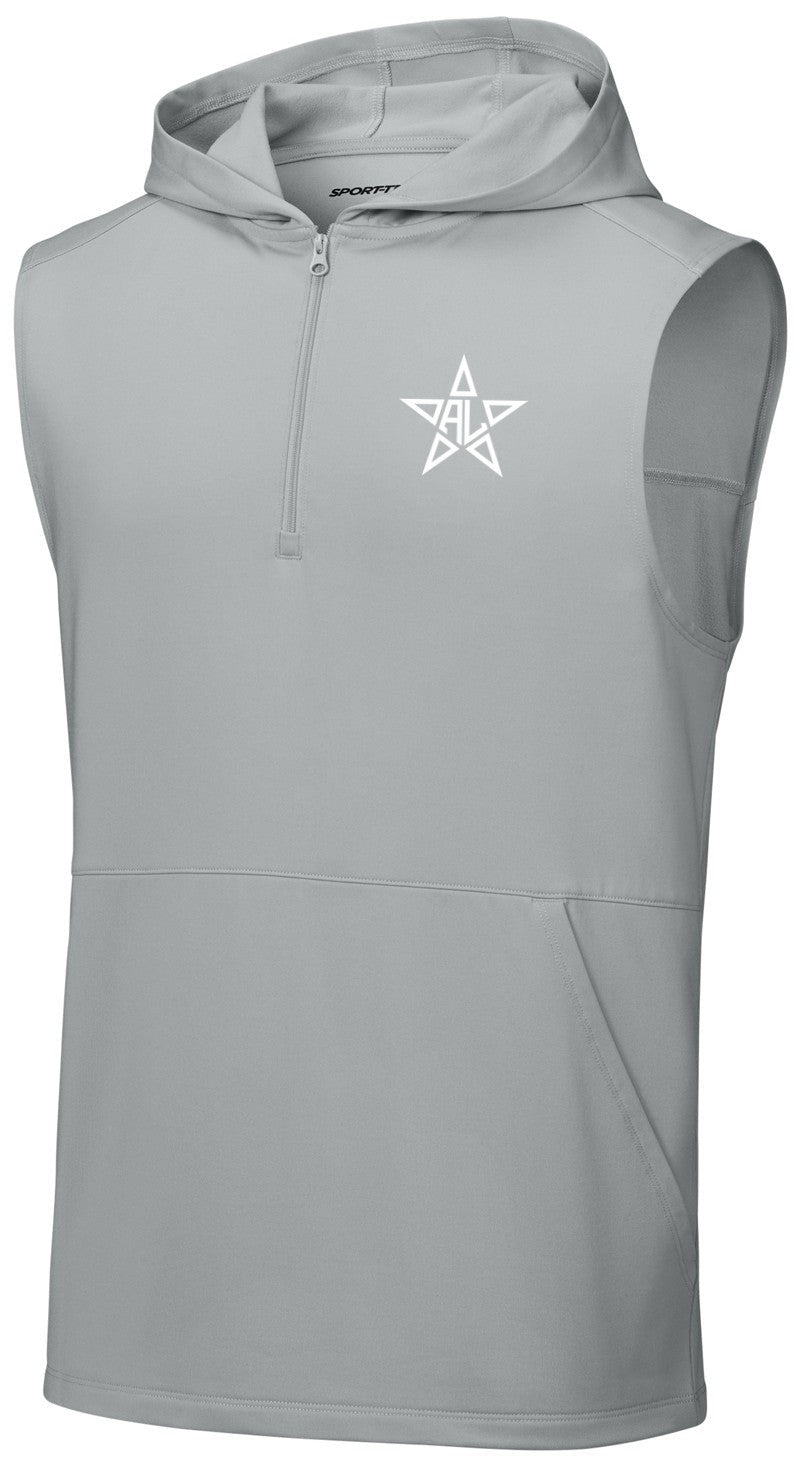 Sport-Wick Stretch Sleeveless Hooded 1/4-Zip