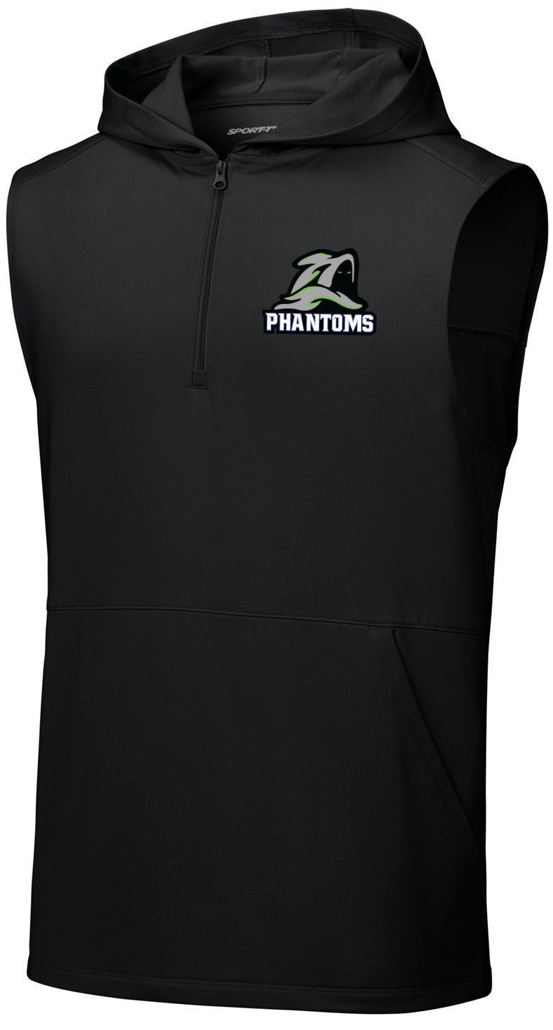 Sport-Wick Stretch Sleeveless Hooded 1/4-Zip
