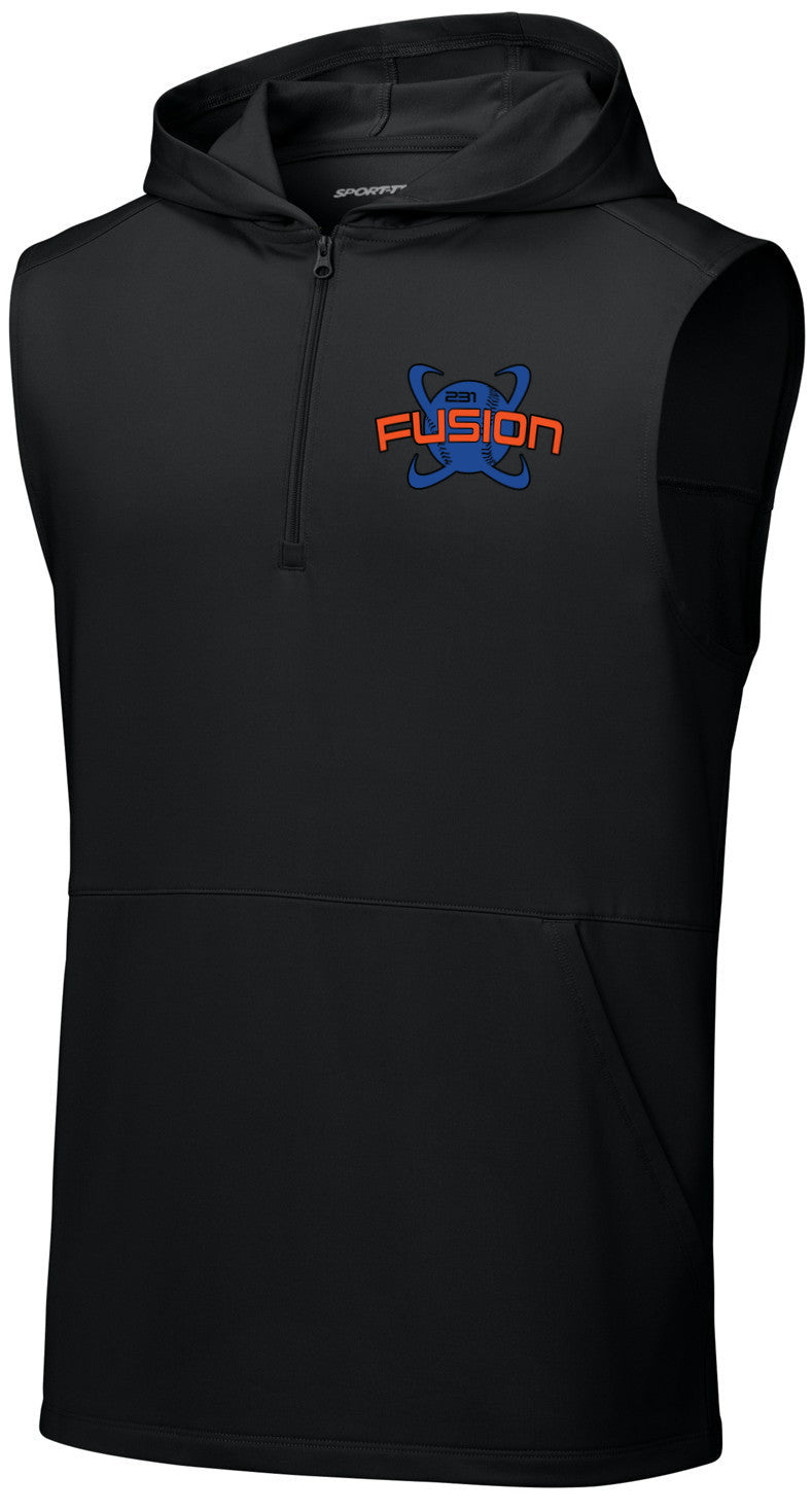 Sport-Wick Stretch Sleeveless Hooded 1/4-Zip