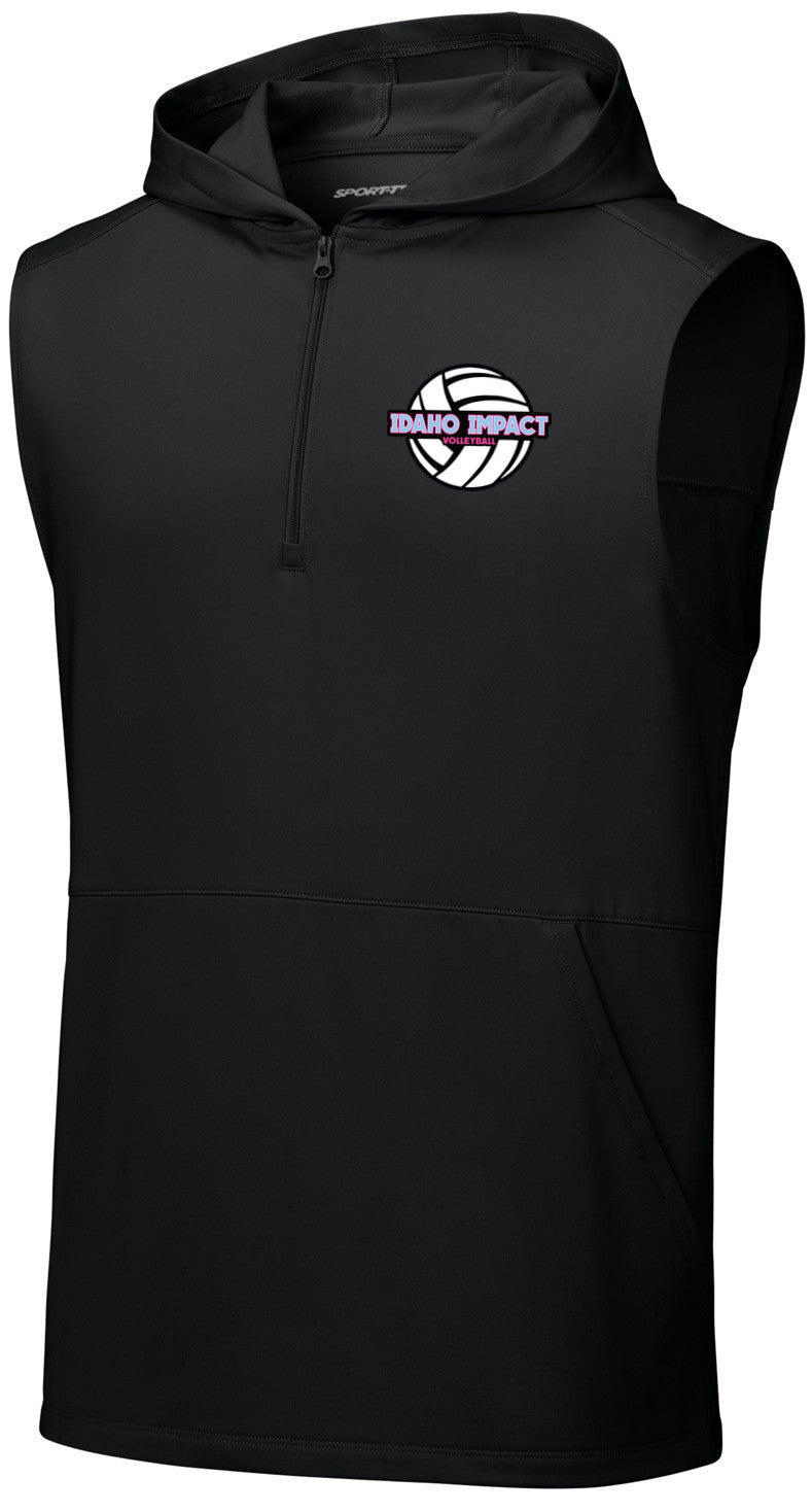 Sport-Wick Stretch Sleeveless Hooded 1/4-Zip