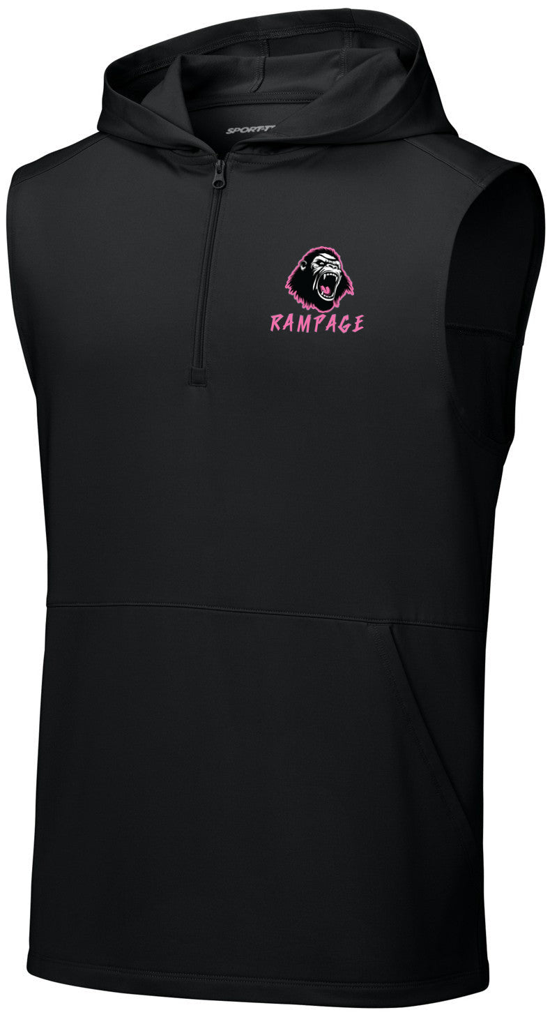 Sport-Wick Stretch Sleeveless Hooded 1/4-Zip