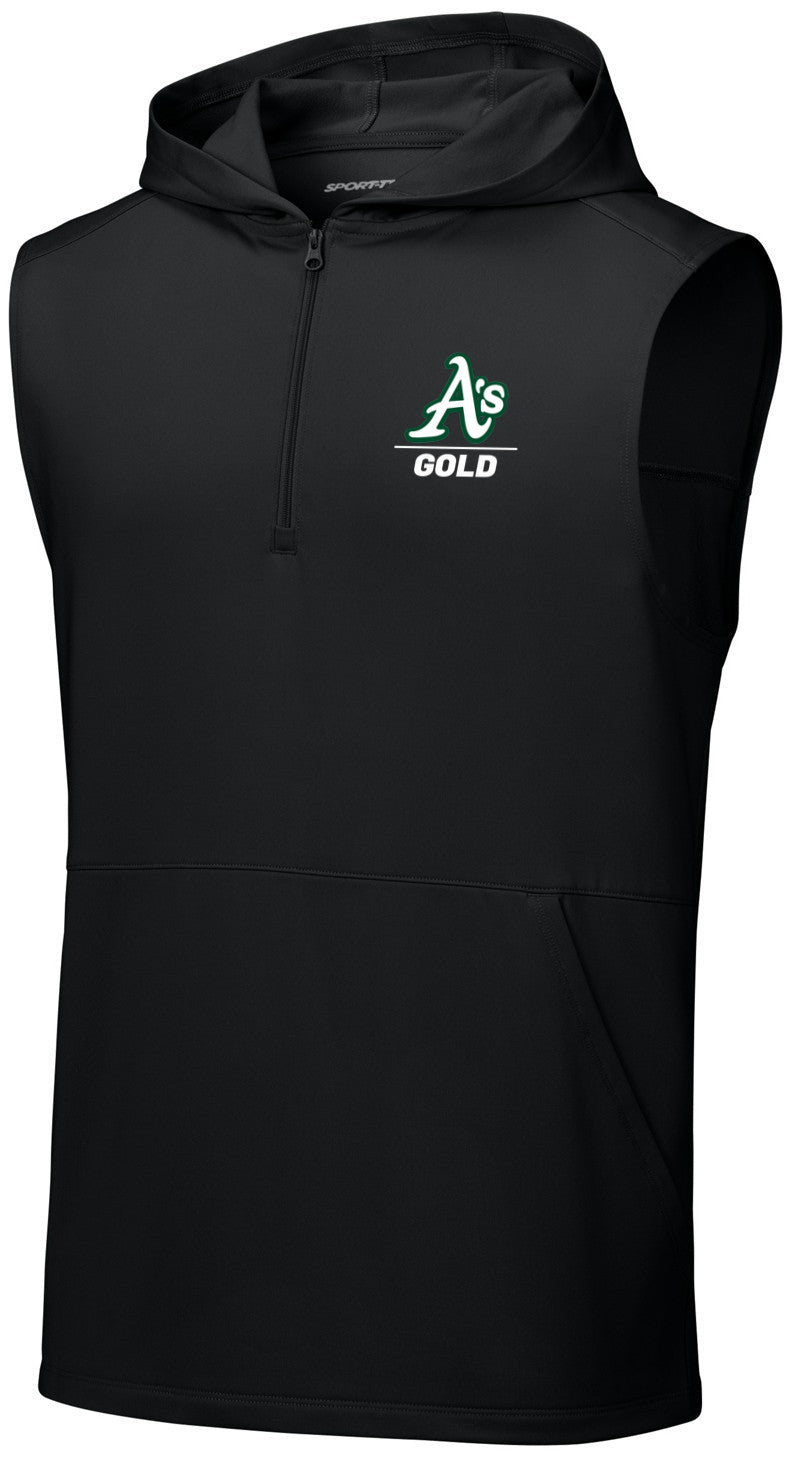Sport-Wick Stretch Sleeveless Hooded 1/4-Zip