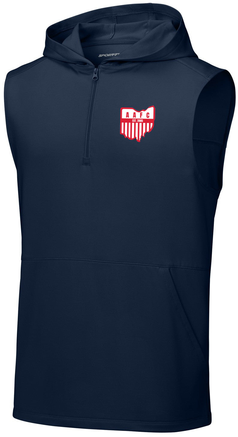 Sport-Wick Stretch Sleeveless Hooded 1/4-Zip