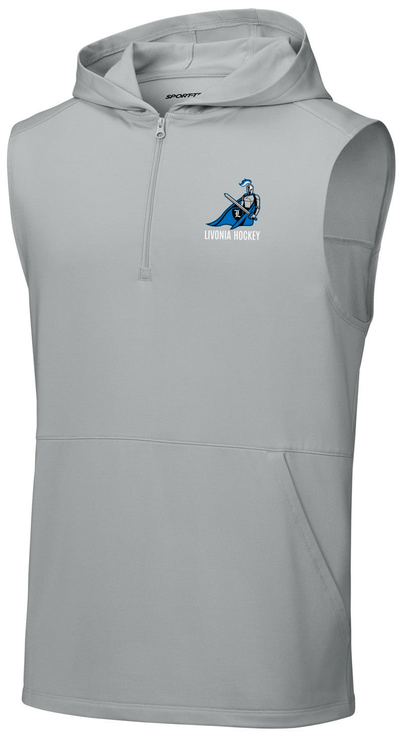 Sport-Wick Stretch Sleeveless Hooded 1/4-Zip
