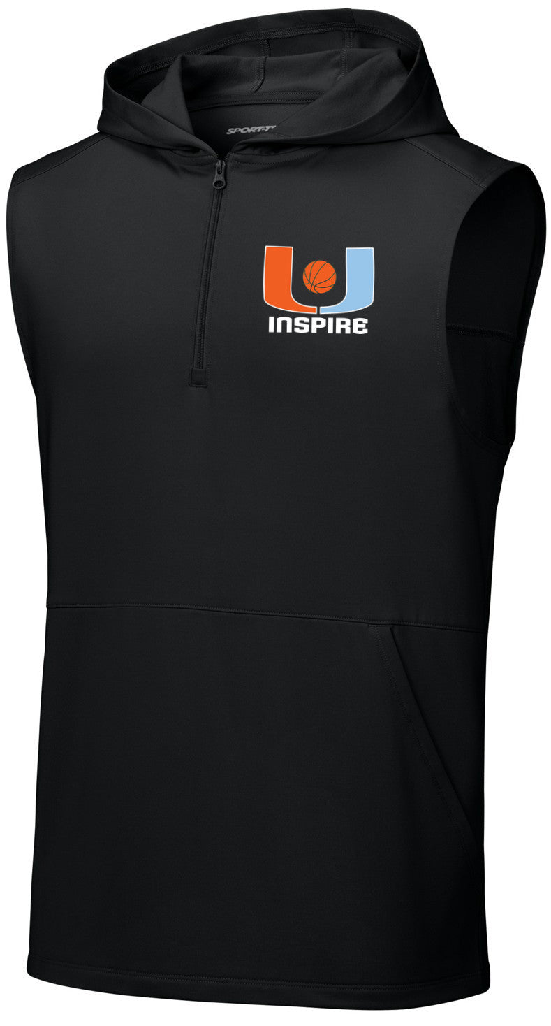 Sport-Wick Stretch Sleeveless Hooded 1/4-Zip